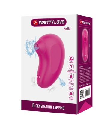 PRETTY LOVE ARILA RECHARGEABLE CLITORAL SUCTION STIMULATOR WITH VIBRATION PINK