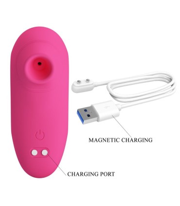 PRETTY LOVE ARILA RECHARGEABLE CLITORAL SUCTION STIMULATOR WITH VIBRATION PINK