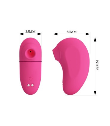PRETTY LOVE ARILA RECHARGEABLE CLITORAL SUCTION STIMULATOR WITH VIBRATION PINK
