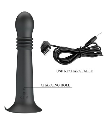PRETTY LOVE STELLA USB RECHARGEABLE ROTATING AND THRUSTING MASSAGER