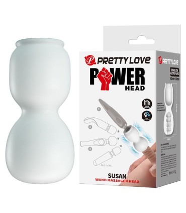 PRETTY LOVE SUSAN POWER HEAD WAND MASSAGER ATTACHMENT O 65 CM