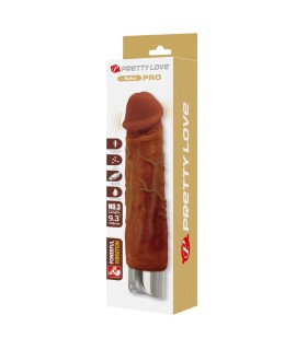 PRETTY LOVE PRO REALISTIC VIBRATOR 235 CM O 48 CM BROWN