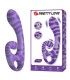 PRETTY LOVE SUMMER DOUBLE ENDED VIBRATOR WITH HANDLE 19 CM O 35 CM PURPLE