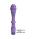 PRETTY LOVE SUMMER DOUBLE ENDED VIBRATOR WITH HANDLE 19 CM O 35 CM PURPLE