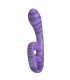 PRETTY LOVE SUMMER DOUBLE ENDED VIBRATOR WITH HANDLE 19 CM O 35 CM PURPLE