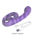 PRETTY LOVE SUMMER DOUBLE ENDED VIBRATOR WITH HANDLE 19 CM O 35 CM PURPLE