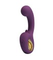 PRETTY LOVE - BRYNNLEE RECHARGEABLE VIBRATOR WITH ORAL STIMULATOR 10 VIBRATIONS & 5 LICKING FUNCTIONS PURPLE