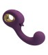 PRETTY LOVE BRYNNLEE RECHARGEABLE VIBRATOR WITH ORAL STIMULATOR 10 VIBRATIONS 5 LICKING FUNCTIONS PURPLE