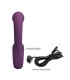 PRETTY LOVE BRYNNLEE RECHARGEABLE VIBRATOR WITH ORAL STIMULATOR 10 VIBRATIONS 5 LICKING FUNCTIONS PURPLE