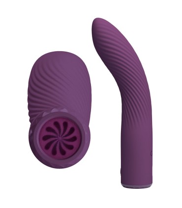 PRETTY LOVE KISSELL RECHARGEABLE VIBRATOR 10 FUNCTIONS PURPLE