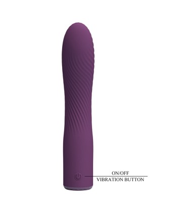 PRETTY LOVE KISSELL RECHARGEABLE VIBRATOR 10 FUNCTIONS PURPLE