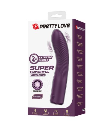 PRETTY LOVE KISSELL RECHARGEABLE VIBRATOR 10 FUNCTIONS PURPLE
