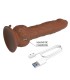 PRETTY LOVE EREN THRUSTING VIBRATING DILDO 205 CM O 45 CM BROWN