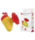 PRETTY LOVE LITTLE BEE RECHARGEABLE CLITORAL STIMULATOR 7 MODES RED YELLOW