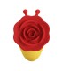 PRETTY LOVE LITTLE BEE RECHARGEABLE CLITORAL STIMULATOR 7 MODES RED YELLOW
