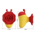 PRETTY LOVE LITTLE BEE RECHARGEABLE CLITORAL STIMULATOR 7 MODES RED YELLOW