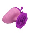 PRETTY LOVE - LITTLE BEE RECHARGEABLE CLITORAL STIMULATOR 7 MODES PURPLE-PINK
