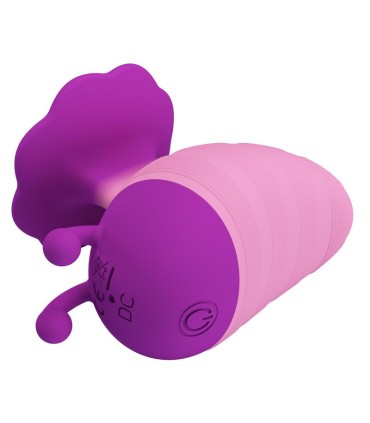PRETTY LOVE LITTLE BEE RECHARGEABLE CLITORAL STIMULATOR 7 MODES PURPLE PINK
