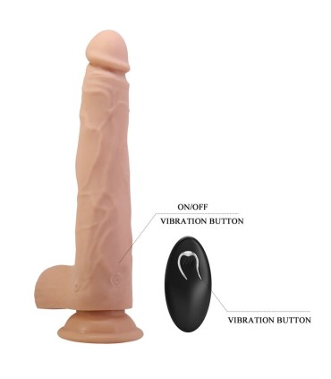 PRETTY LOVE NOLAN THRUSTING ROTATING VIBRATING DILDO REMOTE CONTROL 245 CM O 5 CM NATURAL