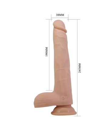 PRETTY LOVE NOLAN THRUSTING ROTATING VIBRATING DILDO REMOTE CONTROL 245 CM O 5 CM NATURAL