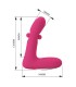 PRETTY LOVE DUDEN RECHARGEABLE SILICONE VIBRATOR 12 VIBRATION MODES AND 3 ROCKING MODES PINK