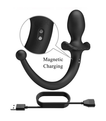 PRETTY LOVE ANTHONY APP CONTROL ANAL AND PERINEUM VIBRATOR BLACK