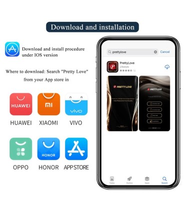 PRETTY LOVE ANTHONY APP CONTROL ANAL AND PERINEUM VIBRATOR BLACK