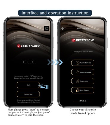 PRETTY LOVE ANTHONY APP CONTROL ANAL AND PERINEUM VIBRATOR BLACK