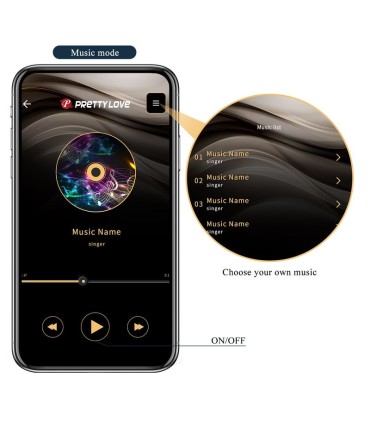 PRETTY LOVE ANTHONY APP CONTROL ANAL AND PERINEUM VIBRATOR BLACK