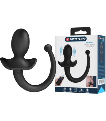 PRETTY LOVE ANTHONY APP CONTROL ANAL AND PERINEUM VIBRATOR BLACK