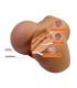 CRAZY BULL REALISTIC FEMALE TORSO MASTURBATOR DUAL ENTRY WITH VIBRATION AND SUCTION NATURAL COLOR