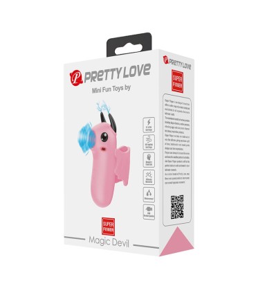 PRETTY LOVE MAGIC DEVIL RECHARGEABLE FINGER STIMULATOR PINK