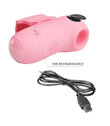 PRETTY LOVE MAGIC DEVIL RECHARGEABLE FINGER STIMULATOR PINK