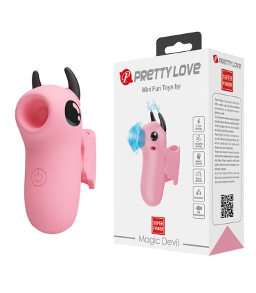 PRETTY LOVE MAGIC DEVIL RECHARGEABLE FINGER STIMULATOR PINK