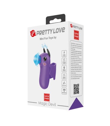 PRETTY LOVE MAGIC DEVIL PURPLE RECHARGEABLE FINGER STIMULATOR