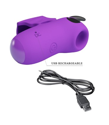 PRETTY LOVE MAGIC DEVIL PURPLE RECHARGEABLE FINGER STIMULATOR