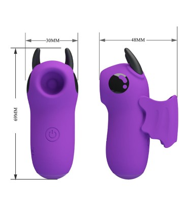 PRETTY LOVE MAGIC DEVIL PURPLE RECHARGEABLE FINGER STIMULATOR