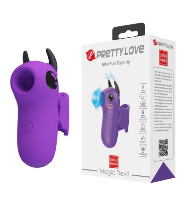 PRETTY LOVE MAGIC DEVIL PURPLE RECHARGEABLE FINGER STIMULATOR