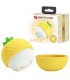 PRETTY LOVE RECHARGEABLE SUCTION AND THRUSTING CLITORAL STIMULATOR YELLOW