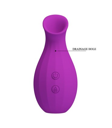 PRETTY LOVE MAGIC BOTTLE RECHARGEABLE CLITORAL SUCTION STIMULATOR PURPLE