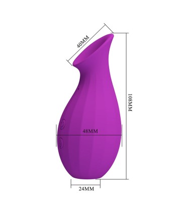 PRETTY LOVE MAGIC BOTTLE RECHARGEABLE CLITORAL SUCTION STIMULATOR PURPLE