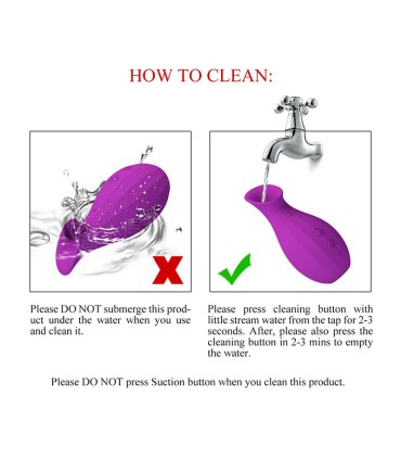 PRETTY LOVE MAGIC BOTTLE RECHARGEABLE CLITORAL SUCTION STIMULATOR PURPLE