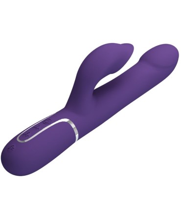 PRETTY LOVE ZALIN VIBRADOR RABBIT PERLAS 4 EN 1 MORADO