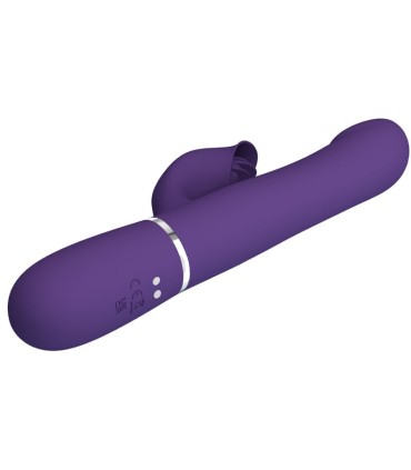 PRETTY LOVE ZALIN VIBRADOR RABBIT PERLAS 4 EN 1 MORADO