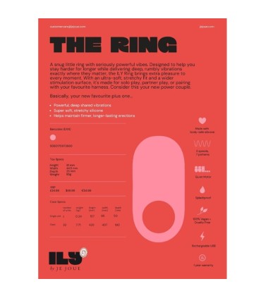 JE JOUE ILY COCK RING VIBRATING PENIS RING