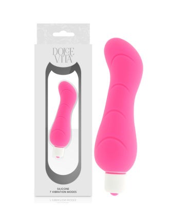 DOLCE VITA G SPOT VIBRADOR SILICONA ROSA