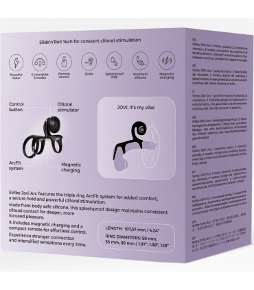 SNAIL VIBE JOVI ARC ANILLO DE PAREJA CONTROL REMOTO NEGRO