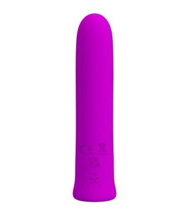 PRETTY LOVE CURTIS MINI VIBRADOR SUPER POWER 12 VIBRACIONES SILICONA VIOLETA