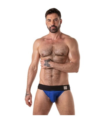 LOCKER GEAR WIDE WAISTBAND JOCKSTRAP BLUE S