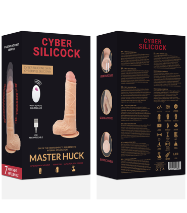 CYBER SILICOCK REALISTICO CONTROL REMOTO MASTER HUCK 209 CM O 4 CM